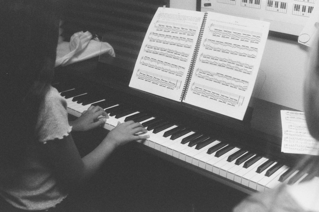 Piano student